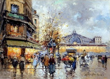 Landscapes Painting - AB gare de lest 1 Parisian